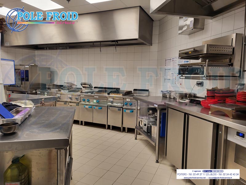 Installation complète d'une cuisine professionnelle