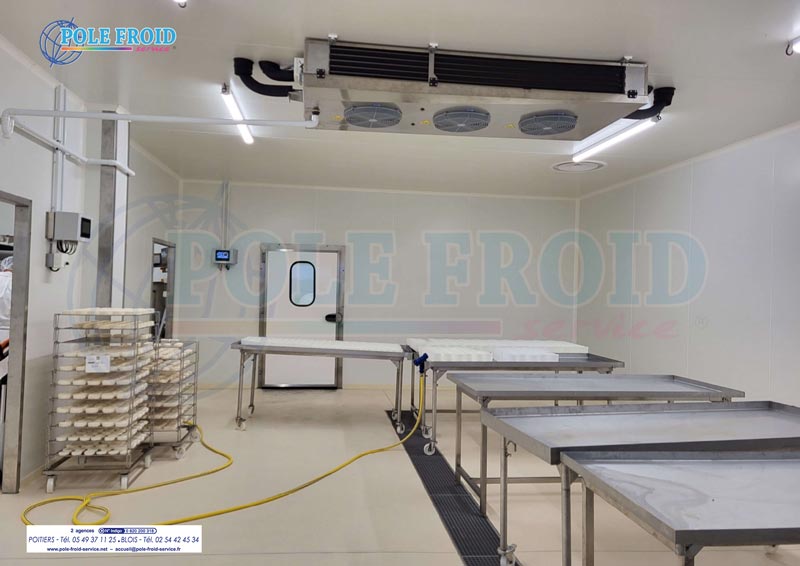 Zone lactique dans une industrie d'affinage de fromage