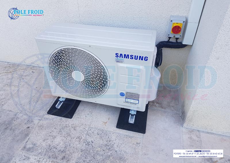 Unité extérieure de climatisation résidentielle de marque Samsung