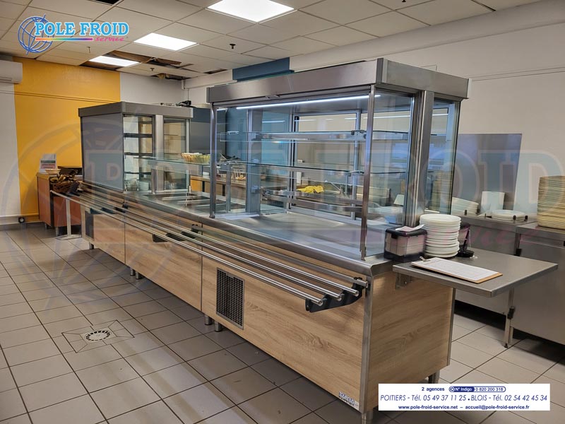 Aménagement froid industriel pour un self en collectivité